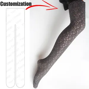 Tubo De Seda Profissional Plus Size 5XL Unbreakable Malha Glitter Custom Colors Tipo Seamless Jacquard Collants Pantyhose