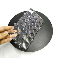Lentille convexe en résine acrylique PMMA personnalisée 105*170mm 28-en-un panneau Fly Eye Array pour imprimante 3D Collimation