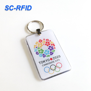 SC-RFID tùy chỉnh xách tay 125Khz tk4100 NFC Epoxy Keychain 13.56MHz RFID <span class=keywords><strong>Key</strong></span> Fob kiểm soát truy cập tag - Product Image 3