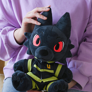 Peluche personnalisée sans minimum de commande à partir de photo, mascotte animale, logo d'entreprise, loup, jouets en peluche, cadeau promotionnel pour entreprise - Product Image 4