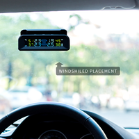 Système universel de surveillance de la pression des pneus sans fil TPMS pour voiture c260 Écran LCD 4 capteurs de pression des pneus à capteur externe