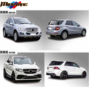 ML W164 05-12 Mise à niveau vers GLE W166 16-19 AMG <span class=keywords><strong>63</strong></span> Facelift Bodykit Pare-chocs de voiture pour Mercedes Benz ML W164 Body Kit - Product Image 5