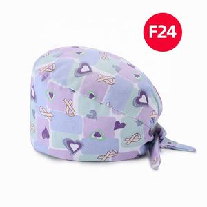 Cappelli per Sala Operatoria con Laccio Posteriore, Stampa Termica, Copricapo Medico Chirurgico in Tessuto Twill Unisex Senza Cuciture, Spedizione Rapida - Product Image 2