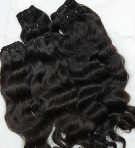 批发价格新抵达印度尼西亚自然波浪卷曲人发延伸100克未加工生发束 - Product Image 3