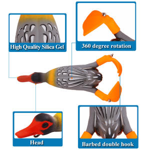 Señuelo de Pesca Flotante Tipo Hélice de Pato, 95mm 12g, para Pesca de Lubina - Product Image 5