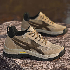 Chaussures de randonnée pour hommes à semelle épaisse de 8 cm, basses, en maille respirante, antidérapantes, pour le trekking et les sports de plein air - Product Image 2