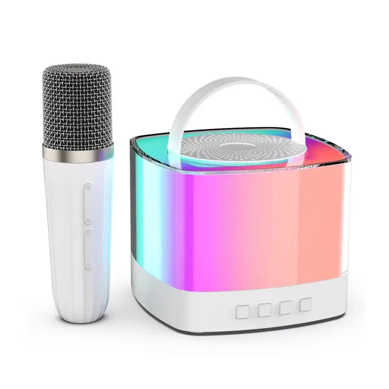 2024 new released mini portable digital karaoke microphone bluetooth speakers With wireless microphone