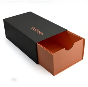 高档中国批发价格定制logo瓦楞纸礼品包装纸板抽屉式可折叠鞋盒