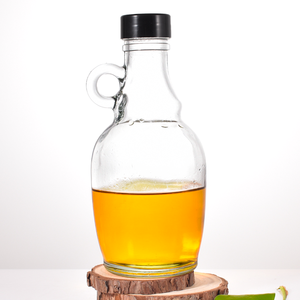 Sérigraphie 250ml 500ml Bouteilles de <span class=keywords><strong>sirop</strong></span> <span class=keywords><strong>d</strong></span>'<span class=keywords><strong>érable</strong></span> Petite bouteille californienne pour le <span class=keywords><strong>whisky</strong></span> de stockage de vin rouge avec poignée en verre - Product Image 4