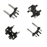 Holland Plug Insert Socket Raccords d'assemblage électrique Laiton 4.0/4.8MM Creux Solide 2 Broches EU Round Plug Insert pour cordon d'alimentation