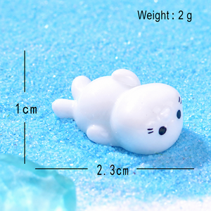 Cute Polar Bear Penguin and Seal Mini Figurines Arctic Animal Resin <b>Ornaments</b> for Fairy Garden DIY Crafts and Gifts - Product Image 5