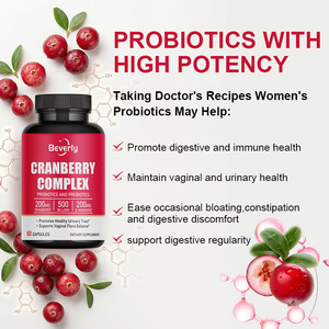 Beverly Compléments Probiotiques pour la Santé Vaginale et Urinaire Féminine Adulte, Ménopause, 50 Milliards, Canneberge, Vitamines D-Vaginales, Capsules - Product Image 3