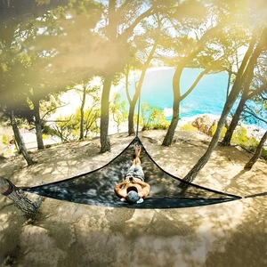 <span class=keywords><strong>Hamac</strong></span> <span class=keywords><strong>triangulaire</strong></span> portable en maille, tente suspendue pour l'extérieur, camping, randonnée et détente - Product Image 3