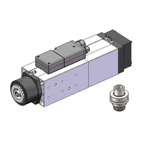 Moteur de broche CNC HQD haute vitesse 4,5 kW HSK63F refroidi par air avec ATC (Changeur d'outils automatique), entraînement par roulement, onduleur 220V/380V 4 phases - Product Image 5