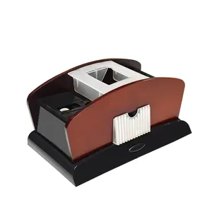 YH 8 Mazzi Professionale Casino Playing Card Shuffler di Legno <span class=keywords><strong>Shuffle</strong></span> Macchina - Product Image 5