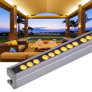 ไฟติดผนังแบบเส้น DX512 สำหรับภายนอกอาคาร 36 วัตต์ แสงวอร์มไวท์ กันน้ำกลางแจ้ง IP65 ไฟ LED สำหรับศาลา <span class=keywords><strong>บ้าน</strong></span>ริมชายหาด ไฟตกแต่งผนังอาคาร - Product Image 1