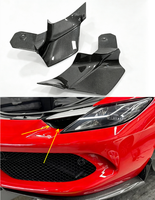 Pour Ferrari 296 – Kit carrosserie en fibre de carbone sèche style OEM avec prises d'air latérales de phare et entrée d'air avant du pare-chocs