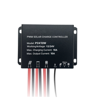 Contrôleur de charge solaire 10a 12/24V PWM étanche IP68 adapté à une utilisation en extérieur camping/caravanes