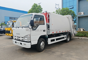 Isuzu 6 CBM Manual Diesel Garbage Compactor Truck Rear Loader Rubbish Price 4x2 Drive <b>Wheel</b> Engine Motor Gearbox Core Components - Product Image 3