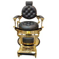 Fauteuil de Barbier Vintage pour Hommes, Chaises de Coiffure de Salon au Style Ancien, Idéal pour Salons