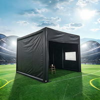 Tente de simulation de golf gonflable de haute qualité, portable, pour intérieur et extérieur, avec écran de projection
