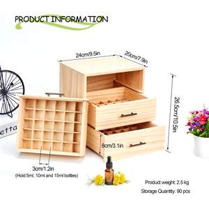 Usine Affichage Parfum Transporteur Cas En Bois <span class=keywords><strong>Doterra</strong></span> 5ml 10ml 15ml Huiles Essentielles Bouteille En Bois Boîte De Rangement Armoire - Product Image 6