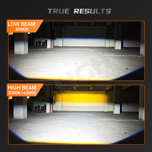 NOUVEAU M5 Mini Phare de <span class=keywords><strong>Moto</strong></span> Lentille de Projecteur LED Double Couleur Jaune Blanc Adapté aux Motocyclettes - Product Image 4