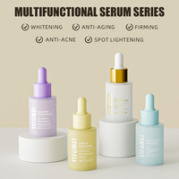 Sérum Visage Anti-Âge et Anti-Rides 24K Or, Éclaircissant, Hydratant, Vitamine C, Effet Lifting Instantané, Élimination des Taches Brunes