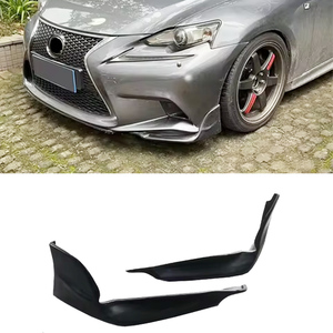 Kit de Carrocería para IS250 IS350 F Sport 2014-2016, Estilo TR-D, Divisores de Parachoques Delanteros, Material Plástico ABS, Color Negro Mate - Product Image 4