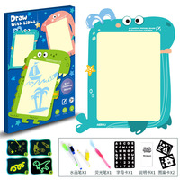 Tableau de dessin lumineux en carton pour enfants, tableau de gribouillage magnétique à dessin animé pour enfants, vente en gros