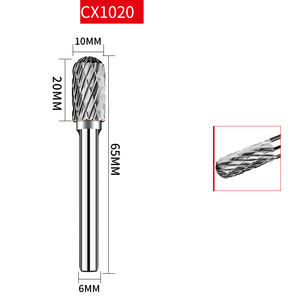 Fresa Rotante in Carburo Tipo A-F a Doppia Scanalatura Cilindrica/Sferica/Conica 6-12mm per Fresatura CNC di Metallo e Lavorazione del Legno - Product Image 4