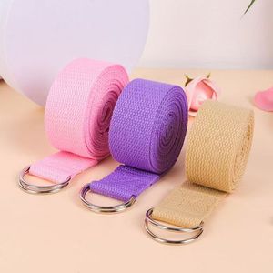 Ceinture de yoga extensible anti-cyphose, sangle flexible, outil d'entraînement auxiliaire en polyester 1,8 m avec boucle en D 4,0 cm <span class=keywords><strong>Jessi</strong></span> - Product Image 4