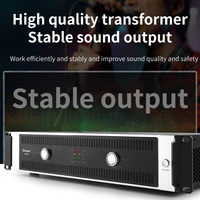 Amplificateur de puissance en métal de classe H à deux canaux HA1000 1000W avec une impédance de 4/8 ohms pour les systèmes audio professionnels, les églises et les systèmes sonores KTV
