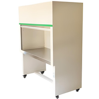 Lemari Aliran Udara Laminar dengan Filter HEPA Horizontal Kelas 100, Lampu UV Efisiensi Tinggi, Meja Kerja Bersih untuk Laboratorium Cleanroom