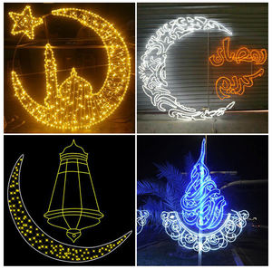 ไฟ LED รูปพระจันทร์เสี้ยว ไฟประดับรอมฎอน ไฟตกแต่งรอมฎอน ไฟนีออนแบบสาย สำหรับตกแต่งวันหยุด สำหรับวันปีใหม่ - Product Image 5