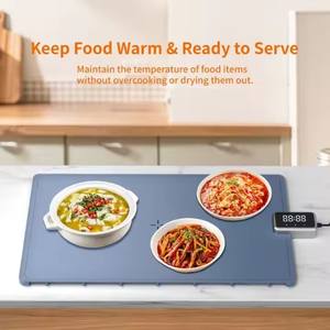 Bandeja de calentamiento de alimentos eléctrica enrollable de silicona para mantener la comida caliente de cocina KISUN - Product Image 4