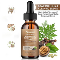 VitaSpring OEM Gouttes Liquides Liposomales de Noix Noires, Absinthe et Clou de Girofle pour la Santé Hépatique et l'Énergie – Complément de Noix Noires et d'Absinthe