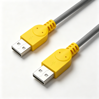 Cable USB 2.0 de Alta Velocidad Macho a Macho, 480 Mbps, Cable de Sincronización y Transferencia de Datos USB A a A para Disco Duro, Enfriador, Laptop, Proyector