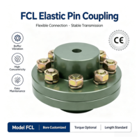 Accouplement élastique à chaîne à rouleaux en acier FCL, connexion goupille-étui, résistant à l'huile, amortissant les chocs, personnalisable OEM, homologué UE, direct usine