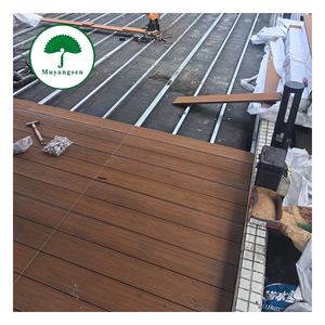 Planche <span class=keywords><strong>de</strong></span> terrasse composite imperméable et antidérapante, imitation bois, WPC, finition noyer vieilli, pour cour et patio extérieur - Product Image 5