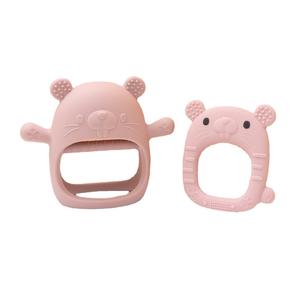 Mordedor de Silicona de Grado Alimenticio para Bebés, Juguete de Guante de Animal 3D, Antisuciedad, Hongo Pequeño, 0-24 Meses - Product Image 5