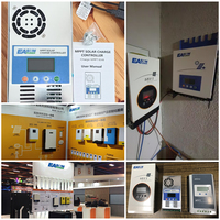 Contrôleur de charge solaire MPPT Easun à détection automatique 12V/24V pour batteries LiFePO4 au lithium, 20A/30A/40A, avec boîtier IP30, efficacité 99%