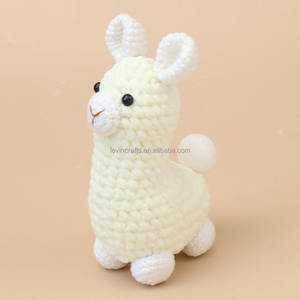 Peluche <span class=keywords><strong>Alpaga</strong></span> au Crochet Faite Main 16cm, Adorable Jouet Bébé, Mouton en Peluche Tricoté, Poupée <span class=keywords><strong>Alpaga</strong></span> au Crochet, Doudou en Coton - Product Image 5