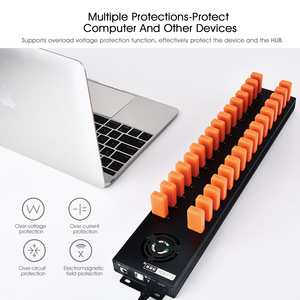 Sipolar shenzhen nuevo metal a832 32 Puerto usb hub desarrollado multi puerto usb de carga con ventilador de refrigeración - Product Image 3