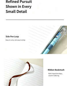 Carnet Minimaliste en Cuir Souple avec Sangle, Mini Carnet de Notes, Cahier avec Impression de Logo pour Vente en Gros - Product Image 4