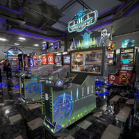 Machine de jeu de tir d'arcade d'extermination d'extraterrestres à pièces LCD 42 pouces Simulateur vidéo 3 en 1 pour 2 joueurs pour enfants adultes