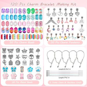 Pulsera de Dibujos Animados en Oferta, Juego de Pulseras DIY Hechas a Mano, Chapadas en Oro, Aleación de Cobre, Caja de Regalo de Joyería, Pulsera Unisex con Dijes de Mariposa de Fantasía - Product Image 5