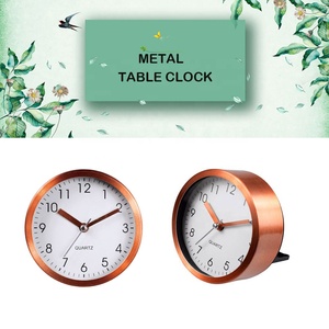 Commercio all'ingrosso desk alarm clock mini campana wake up di alluminio in metallo <span class=keywords><strong>orologio</strong></span> da tavolo - Product Image 1