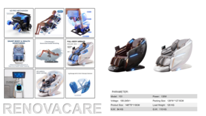Sillón <span class=keywords><strong>de</strong></span> Masaje Inteligente 4D 3D <span class=keywords><strong>de</strong></span> Cuerpo Completo con Riel SL, Escaneo Corporal por IA, Gravedad Cero, Calefacción y Rodillos para Pies, Reclinable para Spa en Casa y <span class=keywords><strong>Centro</strong></span> <span class=keywords><strong>de</strong></span> Bienestar - Product Image 2