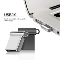Dispositivo Portátil, Memoria USB Delgada de 2.5mm, 16GB 32GB, Mini Pendrive USB 2.0 USB 3.0 con Llavero y Logotipo Personalizado